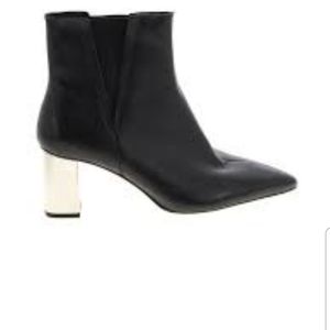 Zara Metallic Heeled Bootie